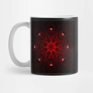Ominous Red Kaleidoscope pattern (Seamless) 7 Mug